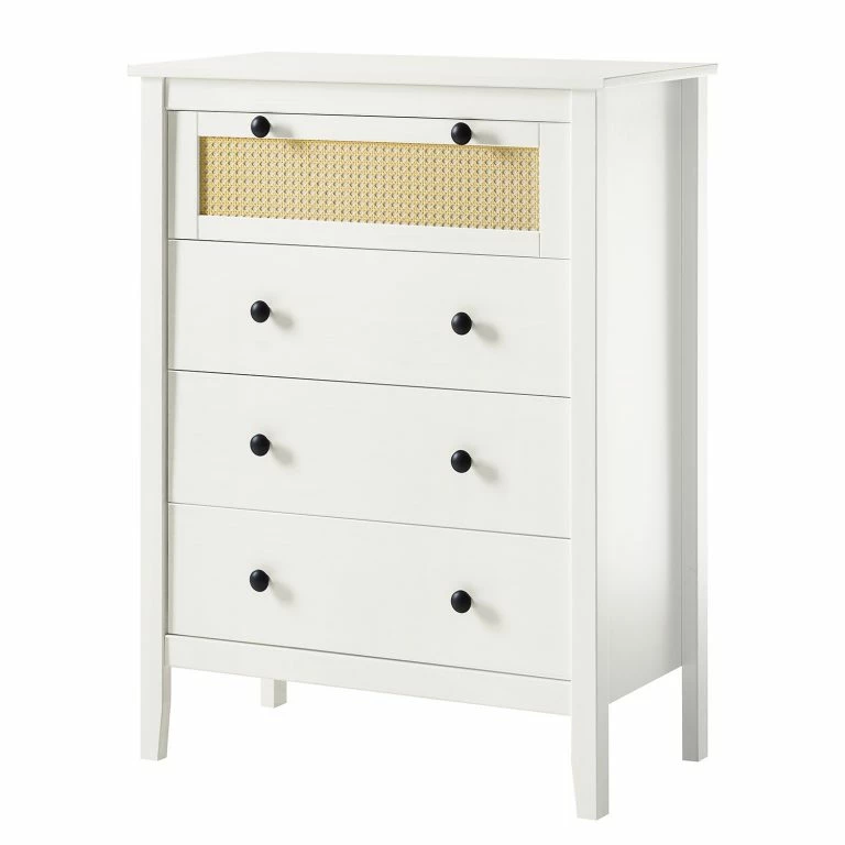 loftscape Maison Belfort Commode Belleria II – Pin massif – Blanc