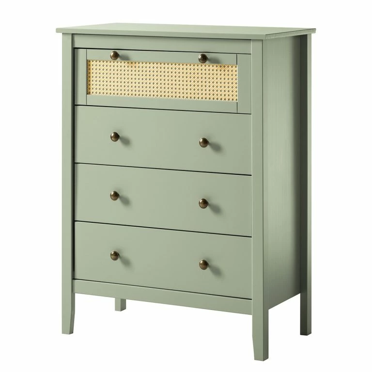 loftscape Maison Belfort Commode Belleria II – Pin massif – Vert olive clair