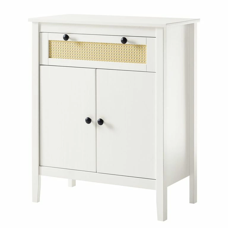 loftscape Maison Belfort Commode Belleria III – Pin massif – Blanc