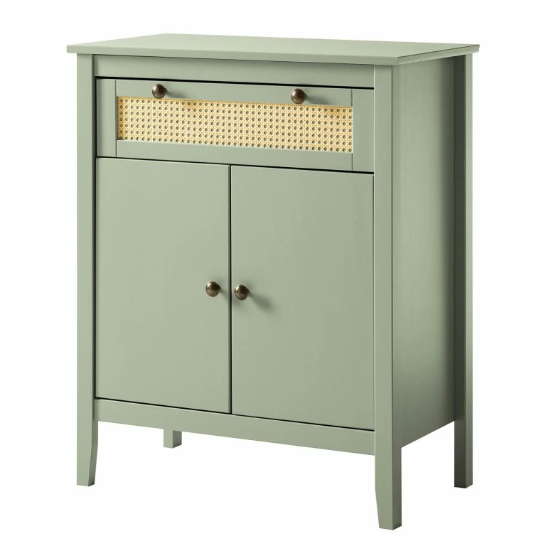 loftscape Maison Belfort Commode Belleria III – Pin massif – Vert olive clair
