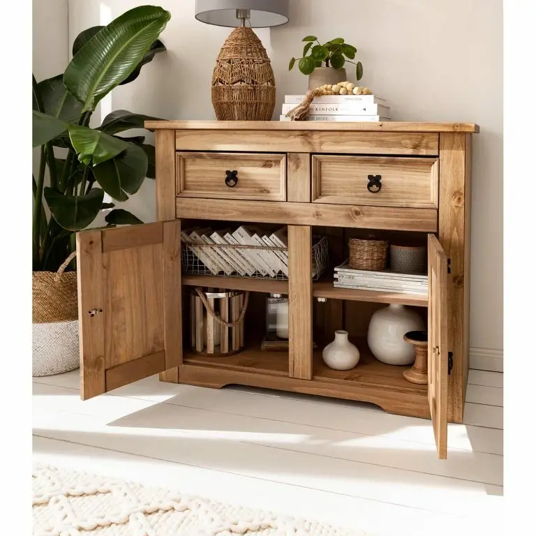 Loftscape Maison Belfort Commode Finca Rustica I – Pin Massif – Epicéa Naturel