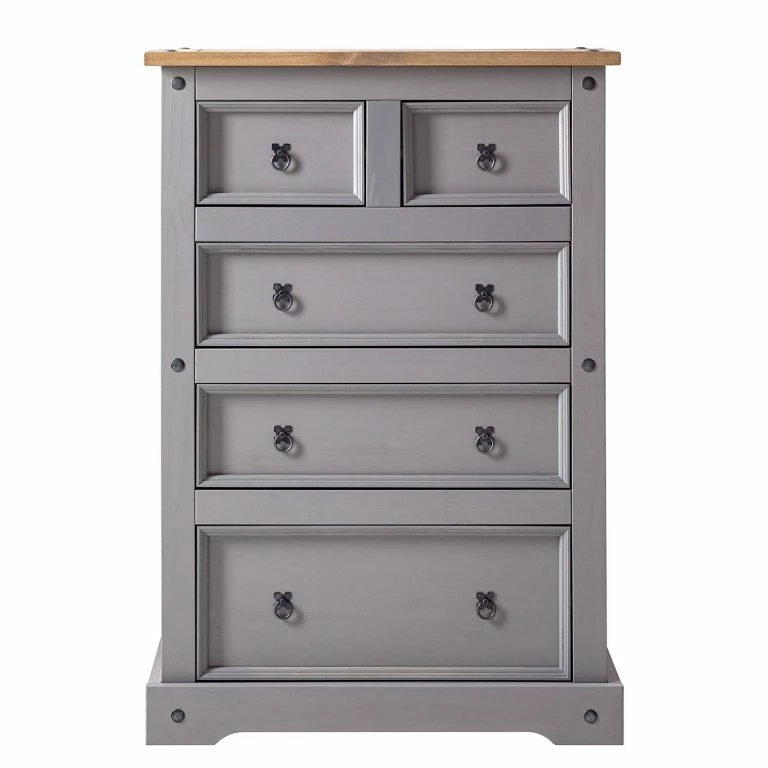 Loftscape Maison Belfort Commode Finca Rustica II – Pin Massif – Pin Gris