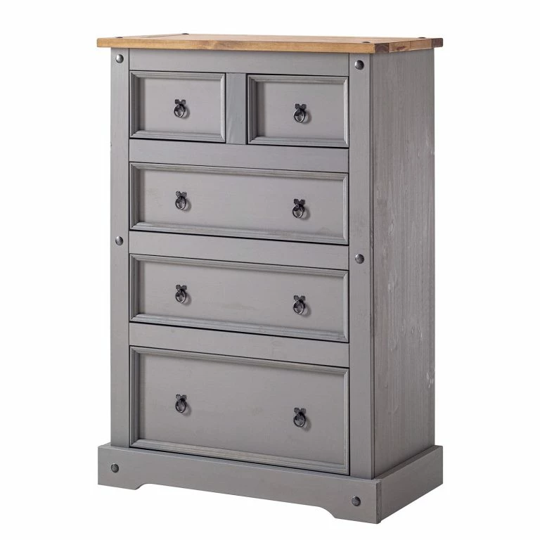 loftscape Maison Belfort Commode Finca Rustica II – Pin massif – Pin gris