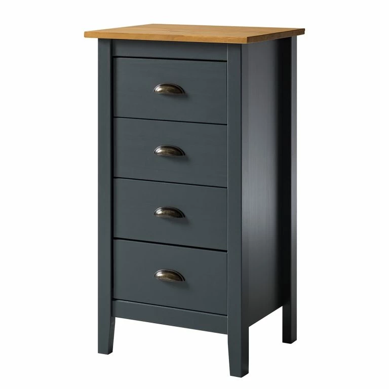 loftscape Maison Belfort Commode Rivery I – Pin massif – Anthracite