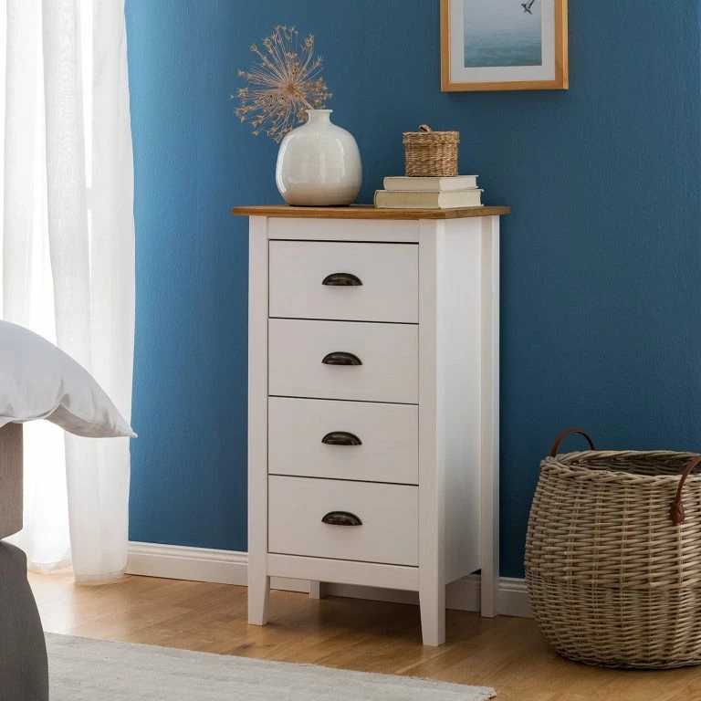 Loftscape Maison Belfort Commode Rivery I – Pin Massif – Blanc