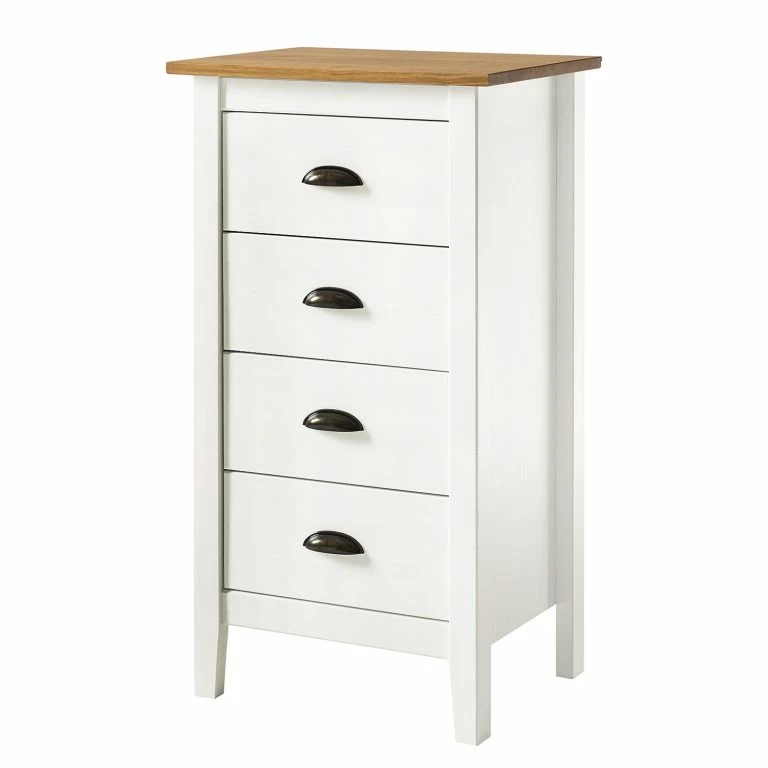 Loftscape Maison Belfort Commode Rivery I – Pin Massif – Blanc
