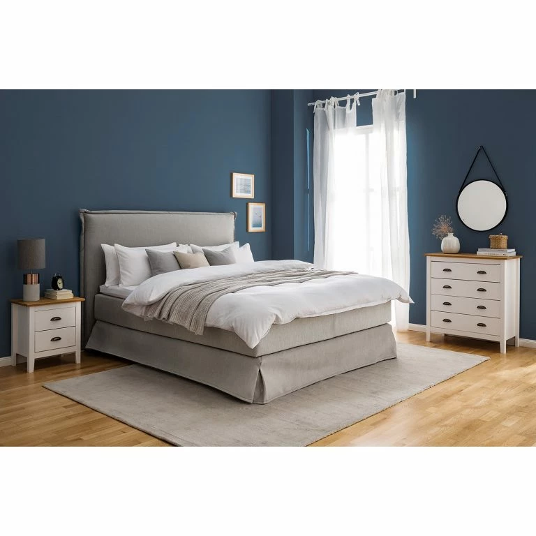 Loftscape Maison Belfort Commode Rivery II – Pin Massif – Blanc