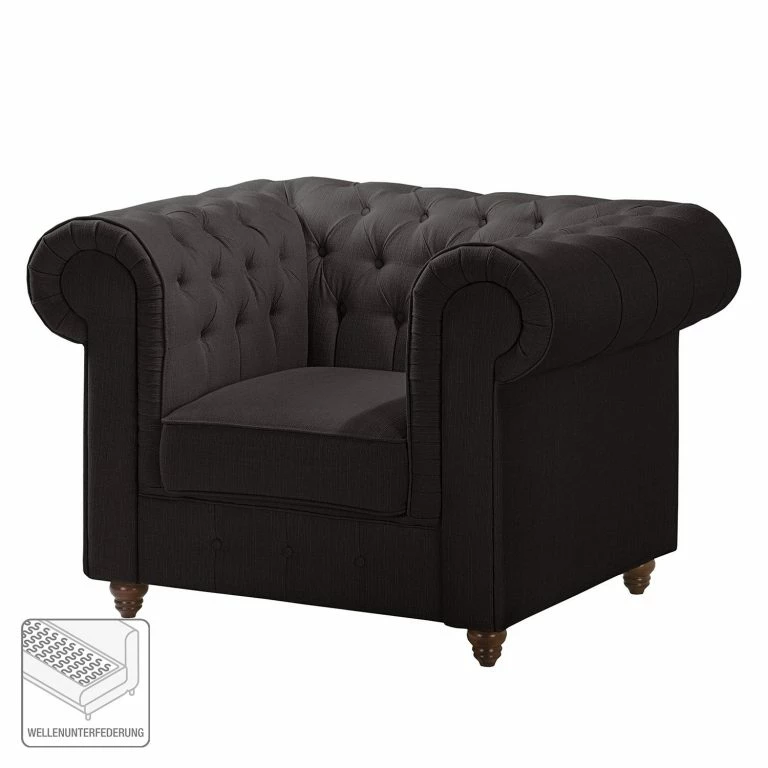 Loftscape Maison Belfort Fauteuil Chesterfield Pintano – Anthracite