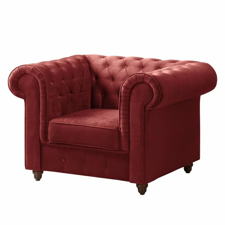 loftscape Maison Belfort Fauteuil Chesterfield Pintano – Rouge