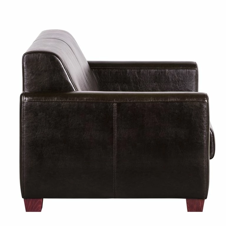 Loftscape Maison Belfort Fauteuil Fragola – Cuir Véritable Marron Foncé