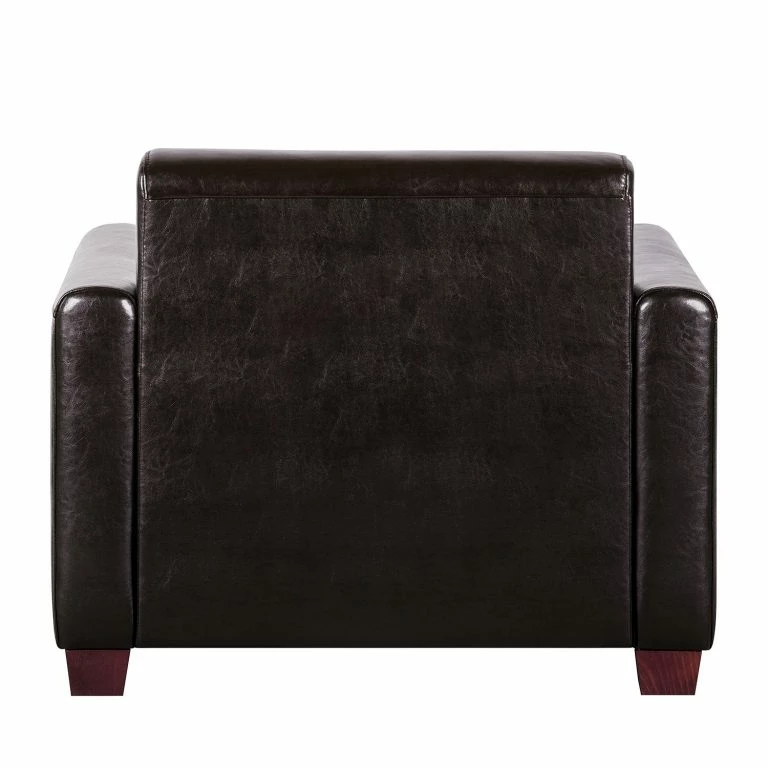 Loftscape Maison Belfort Fauteuil Fragola – Cuir Véritable Marron Foncé