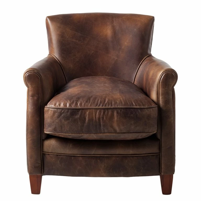 Loftscape Maison Belfort Fauteuil Katira – Cuir – Marron