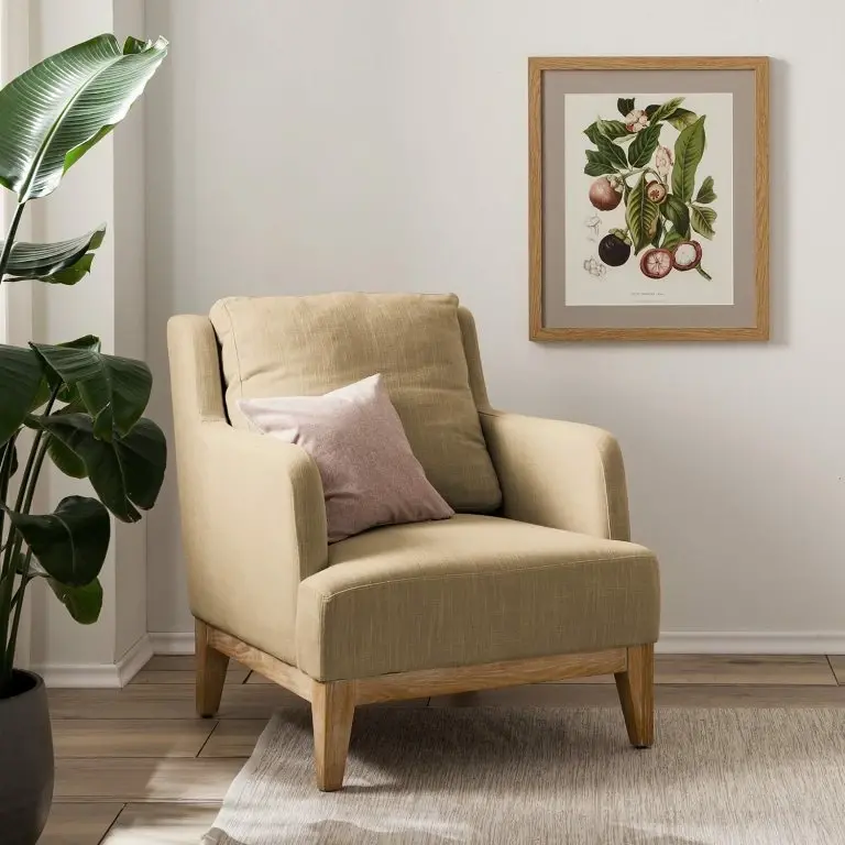 Loftscape Maison Belfort Fauteuil Niebla – Tissu – Beige