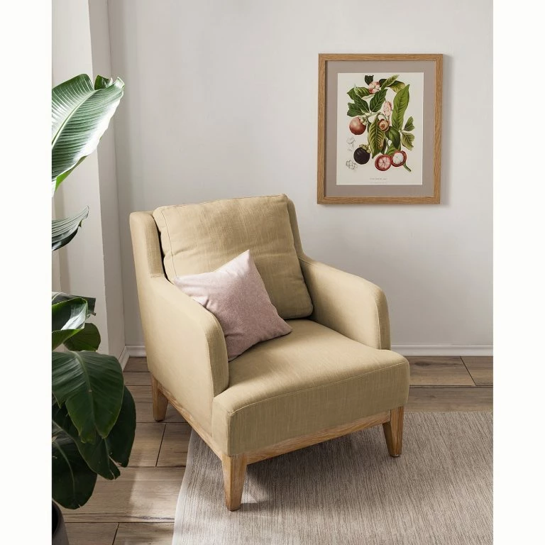 Loftscape Maison Belfort Fauteuil Niebla – Tissu – Beige