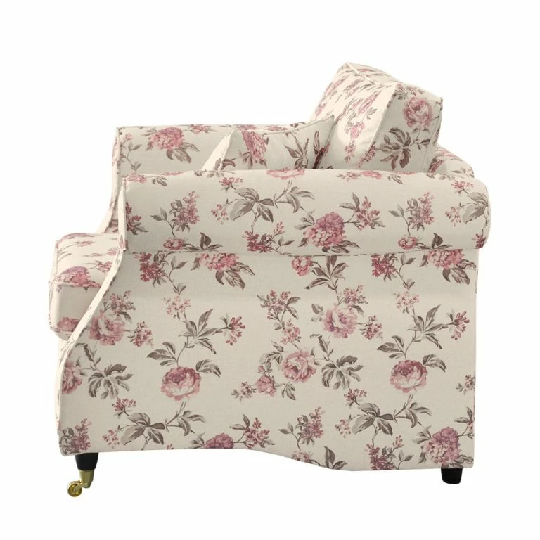 Loftscape Maison Belfort Fauteuil Rosehearty – Tissu – Crème / Rose
