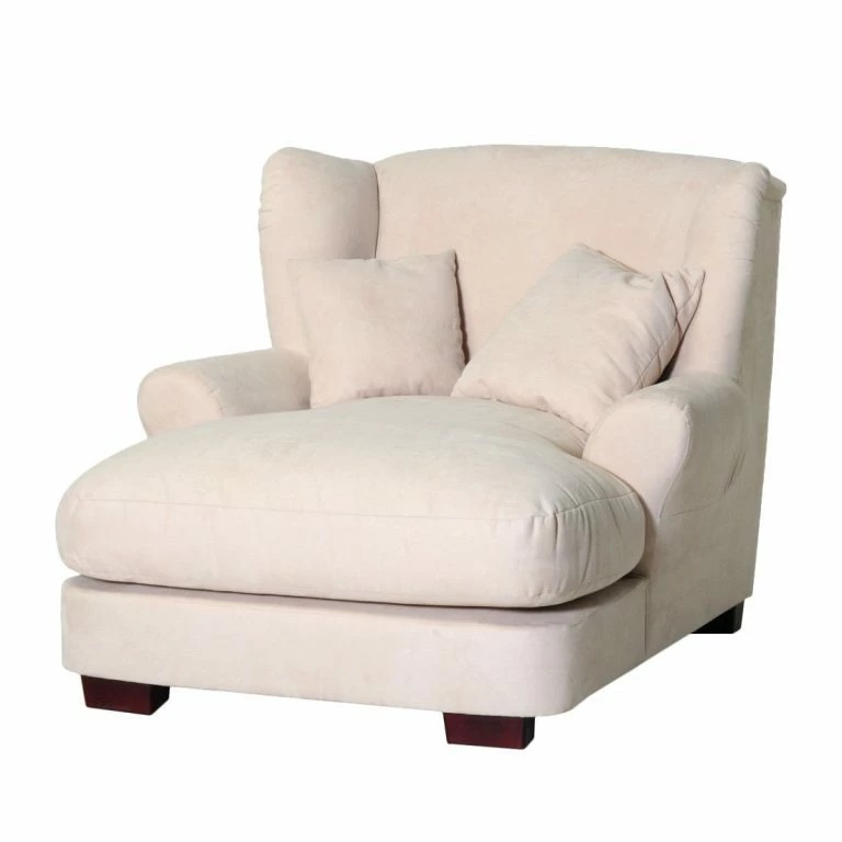 loftscape Maison Belfort Fauteuil XXL Heaven – Microfibre – Crème