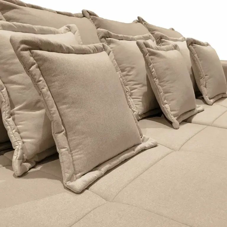 Loftscape Maison Belfort Grand Canapé Breval – Microfibre – Cappuccino