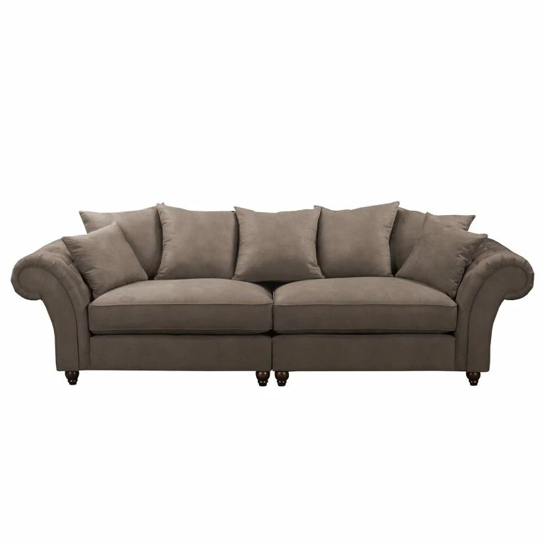 Loftscape Maison Belfort Grand Canapé Pacoa – Aspect Cuir Vieilli – Marron Foncé – Sans Repose-pieds