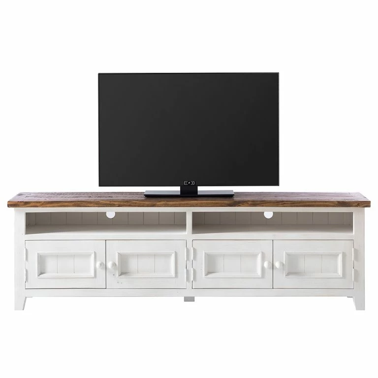 Loftscape Maison Belfort Meuble TV Balignton – Pin Massif – Pin Blanc / Pin