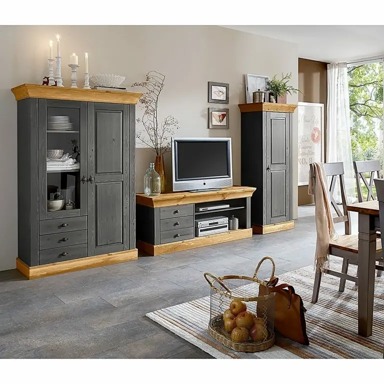 Loftscape Maison Belfort Meuble TV Bergen – Epicéa Gris / Epicéa Lessivé