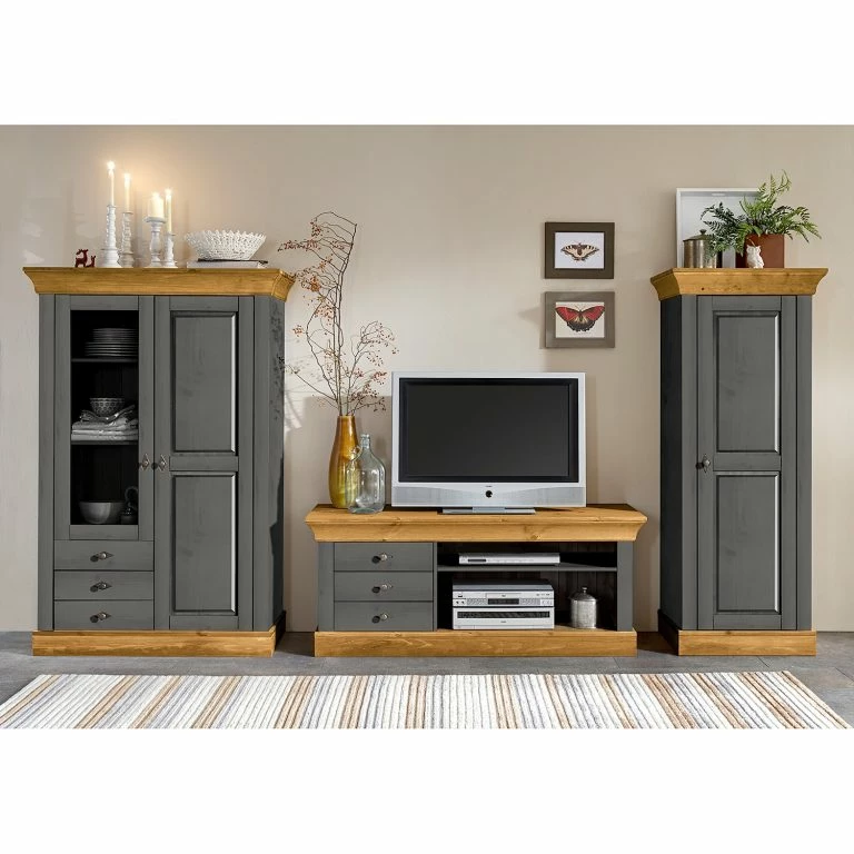 Loftscape Maison Belfort Meuble TV Bergen – Epicéa Gris / Epicéa Lessivé