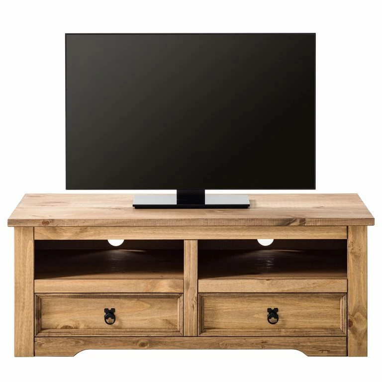 Loftscape Maison Belfort Meuble TV Finca Rustica I – Pin Massif – Epicéa Naturel