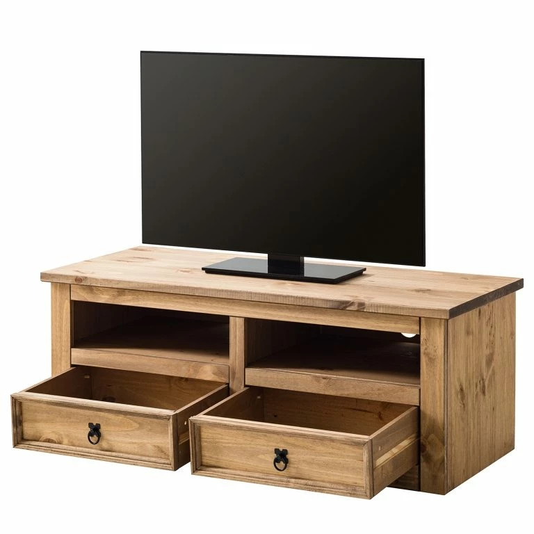 Loftscape Maison Belfort Meuble TV Finca Rustica I – Pin Massif – Epicéa Naturel