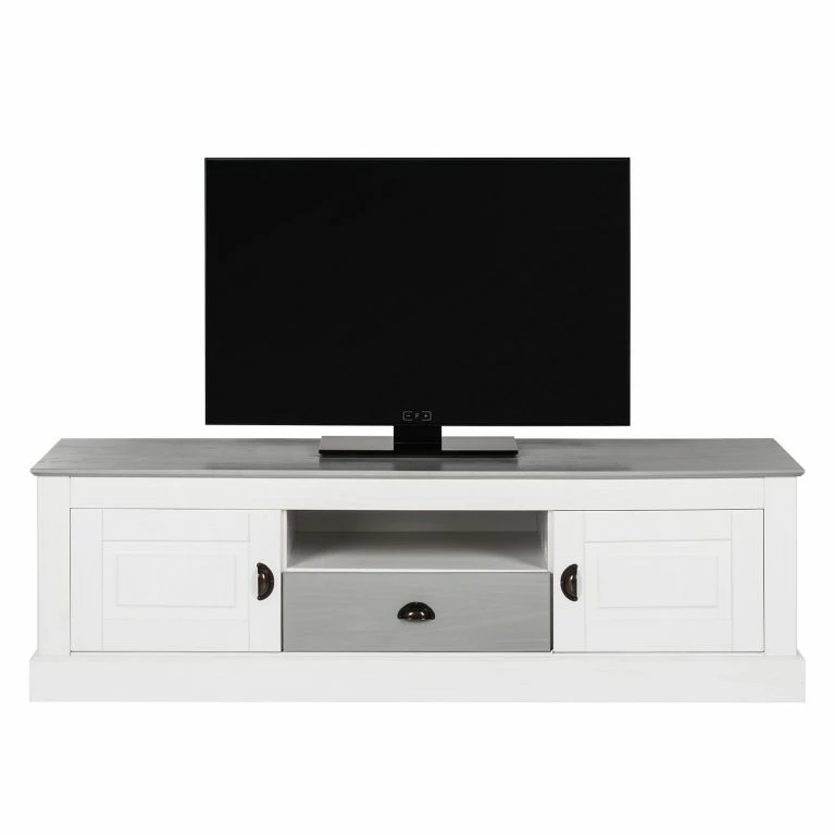 Loftscape Maison Belfort Meuble TV Neely – Blanc / Gris