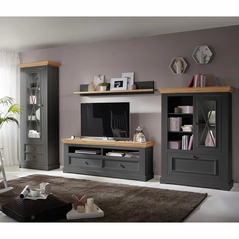 Loftscape Maison Belfort Meuble TV Ummanz II – Pin Gris
