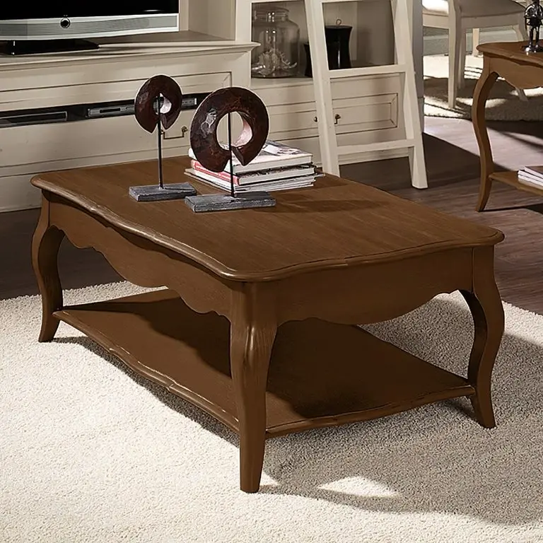 Loftscape Maison Belfort Table Basse Azjana – Pin Massif – Marron