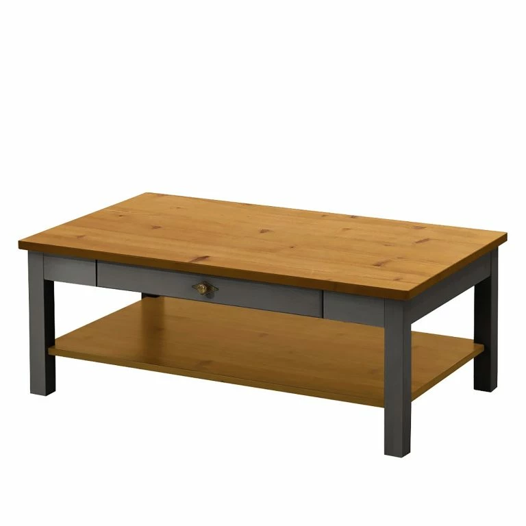 loftscape Maison Belfort Table basse Bergen II – Epicéa gris / Epicéa lessivé