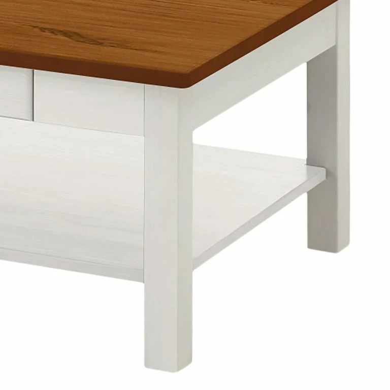 Loftscape Maison Belfort Table Basse Bergen II – Pin Massif – Pin Blanc / Pin Bernstein