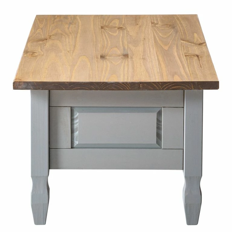 Loftscape Maison Belfort Table Basse Finca Rustica – Pin Massif – Pin Gris