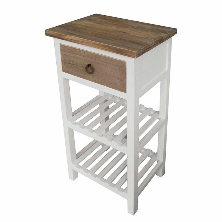loftscape Maison Belfort Table d’appoint Serrana – Paulownia partiellement massif