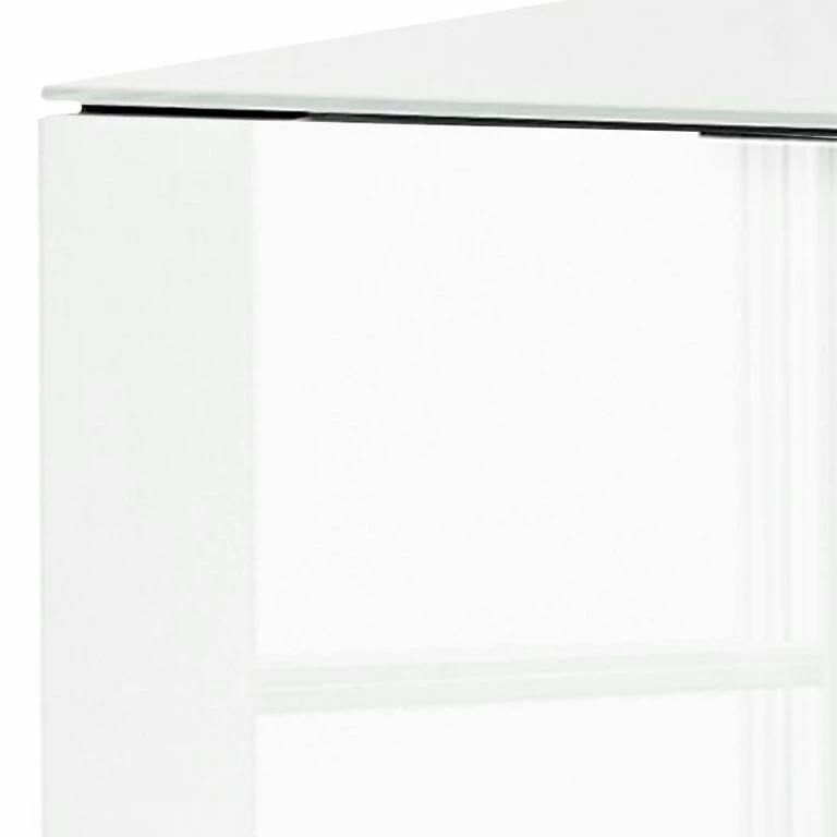 Loftscape Maja Möbel Buffet Shino III – Verre Blanc / Imitation Chêne De Riviera