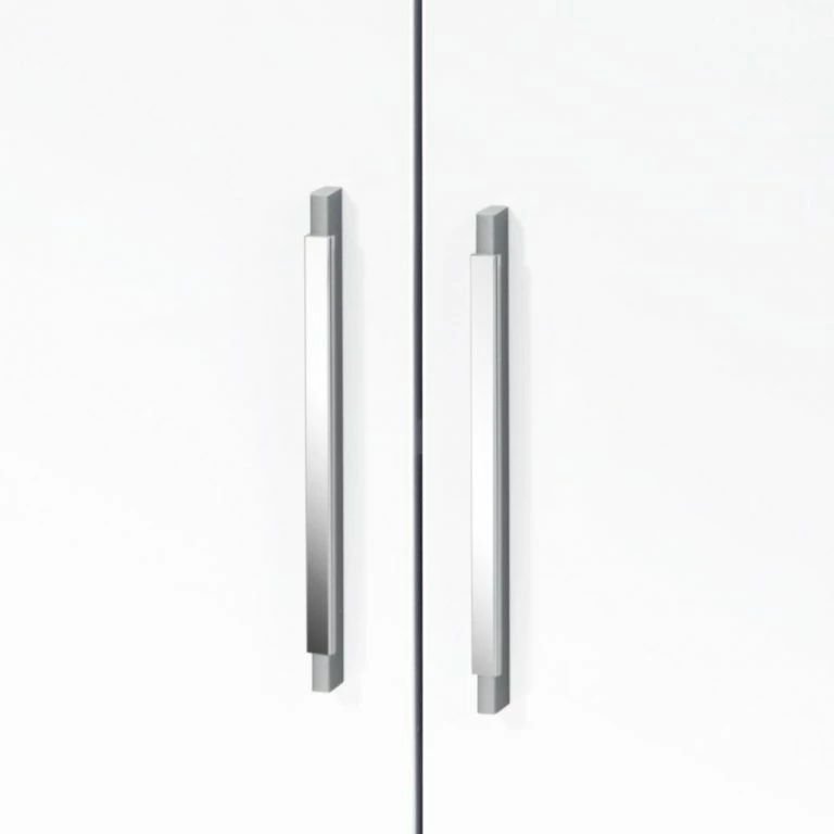 Loftscape Maja Möbel Commode Merit – Blanc Brillant / Imitation Chêne De Sonoma