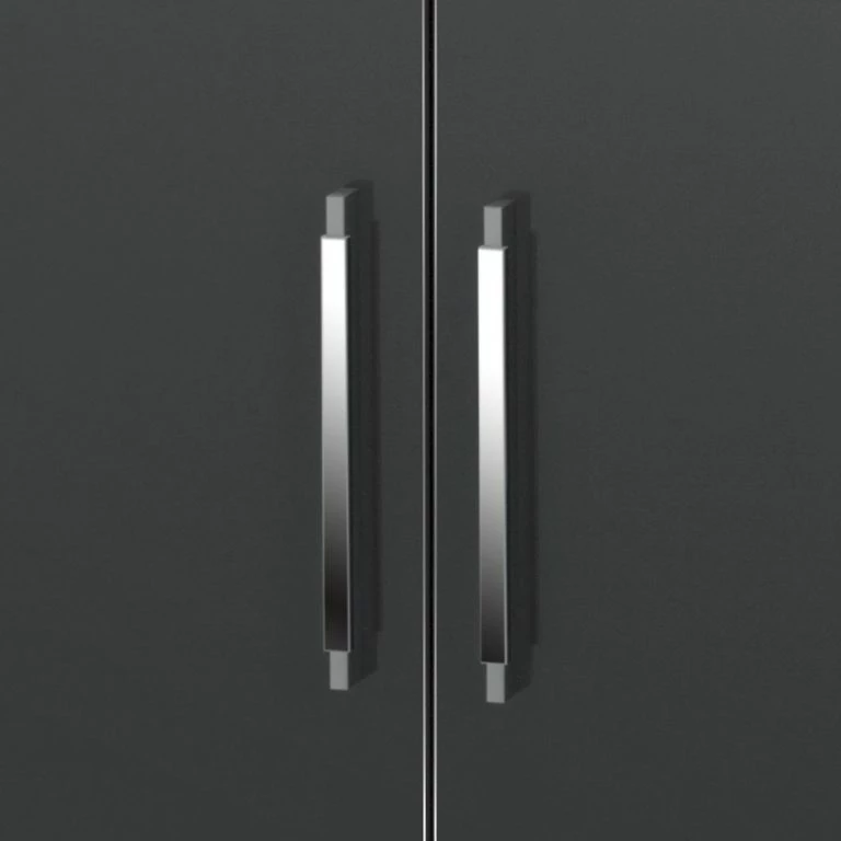 Loftscape Maja Möbel Commode Merit – Gris Brillant / Imitation Chêne De Sonoma