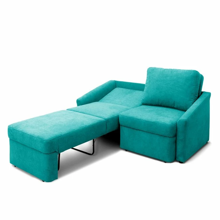 Loftscape Modoform Canapé Convertible Befasy Tissu – Turquoise