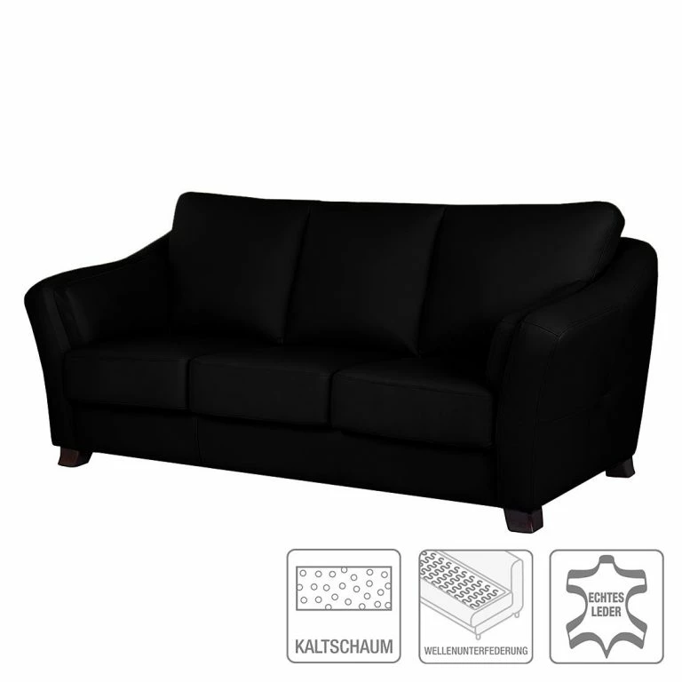 Loftscape Modoform Canapé Convertible Toucy – Cuir Véritable Noir
