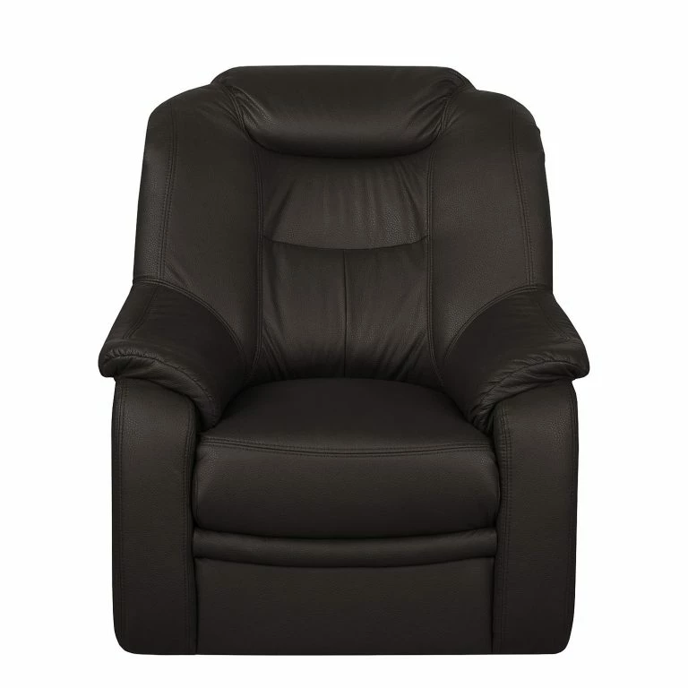 Loftscape Modoform Fauteuil Lakin Imitation Cuir – Marron Foncé