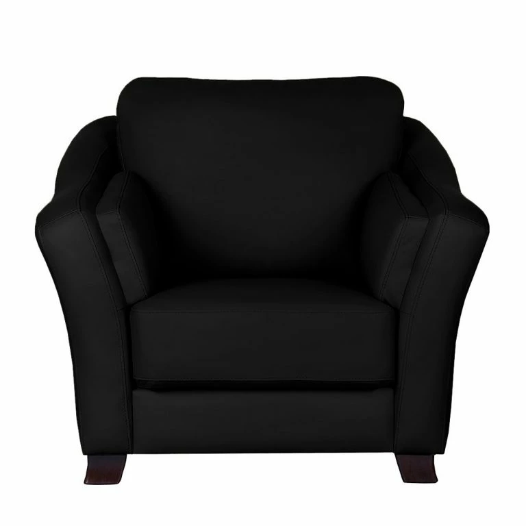 Loftscape Modoform Fauteuil Toucy – Cuir Véritable Noir