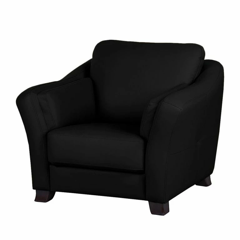 loftscape Modoform Fauteuil Toucy – Cuir véritable noir