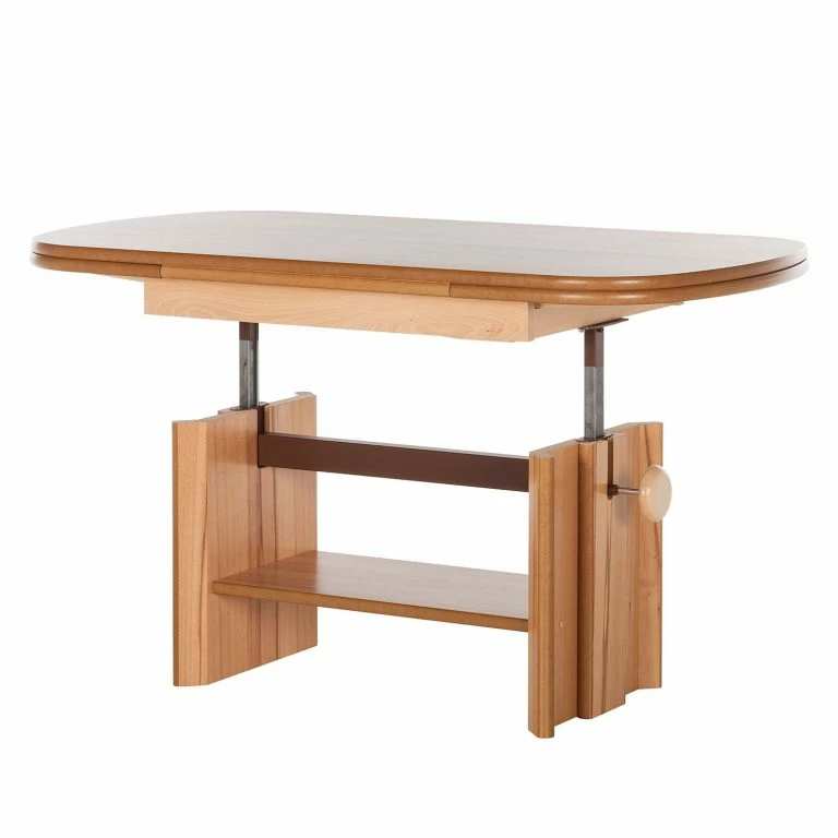 Loftscape Modoform Table Basse Temple Bar – Réglage De La Hauteur Et Extensible – Duramen De Hêtre Partiellement Massif