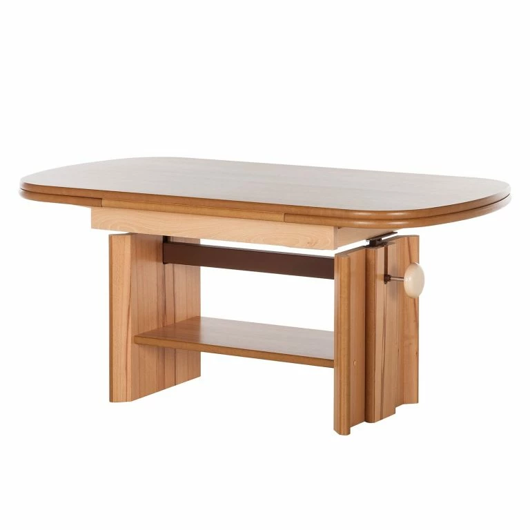 loftscape Modoform Table basse Temple Bar – Réglage de la hauteur et extensible – Duramen de hêtre partiellement massif