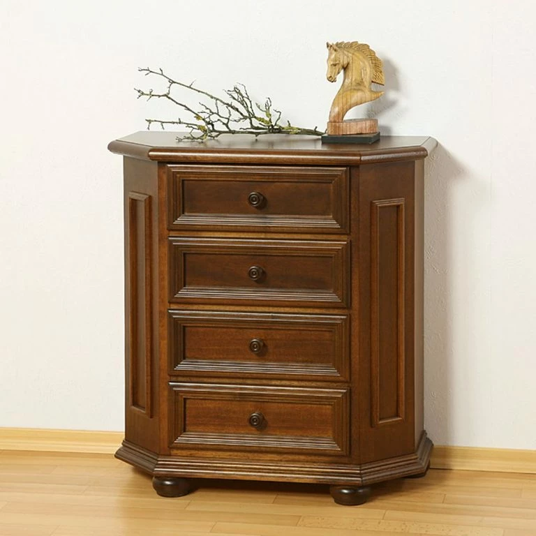 Loftscape Montreux Commode à Tiroirs Arabella II – Tulipier Partiellement Massif – Teinté Et Lasuré à L’ancienne