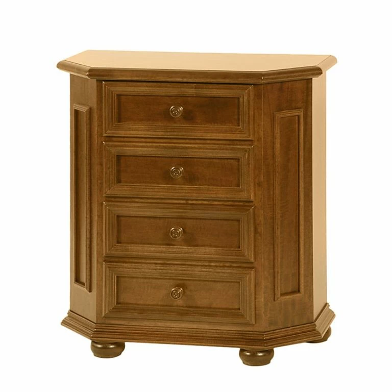 loftscape Montreux Commode à tiroirs Arabella II – Tulipier partiellement massif – Teinté et lasuré à l’ancienne