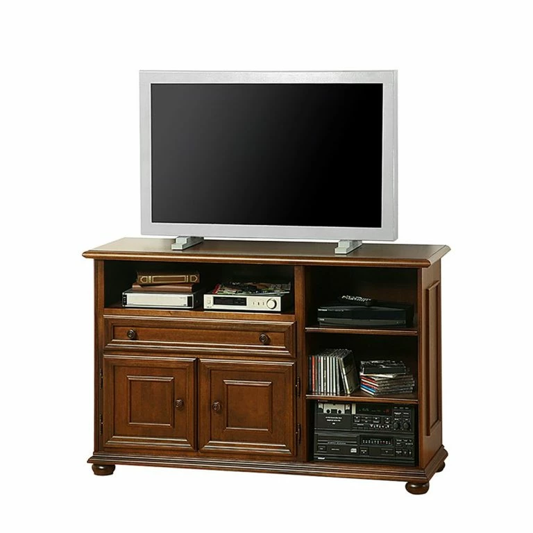 loftscape Montreux Meuble TV Arabella – Partiellement en tulipier massif – Aspect vieilli teinté et verni