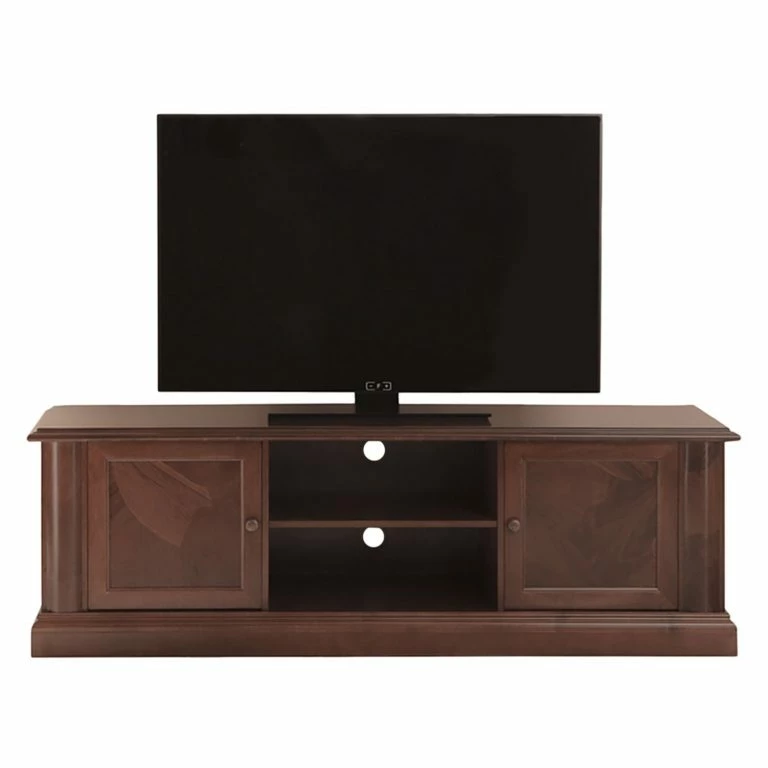 Loftscape Montreux Meuble TV Materro – Tulipier Partiellement Massif – Teinté Et Verni à L’ancienne