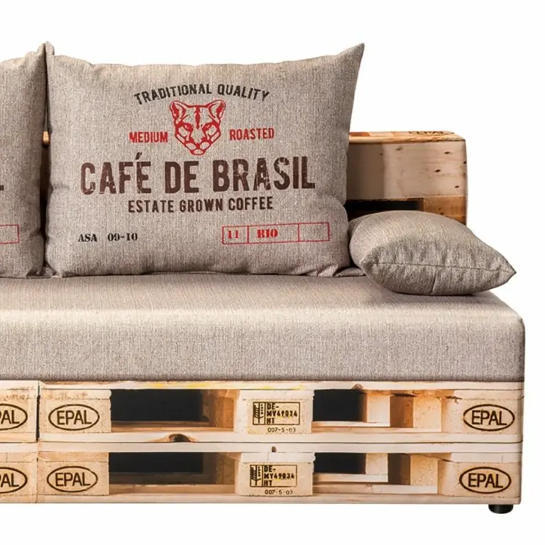 Loftscape Mooved Canapé Convertible Gabun – Tissage à Plat – Marron / Beige – Suspension à Ressorts Ondulés