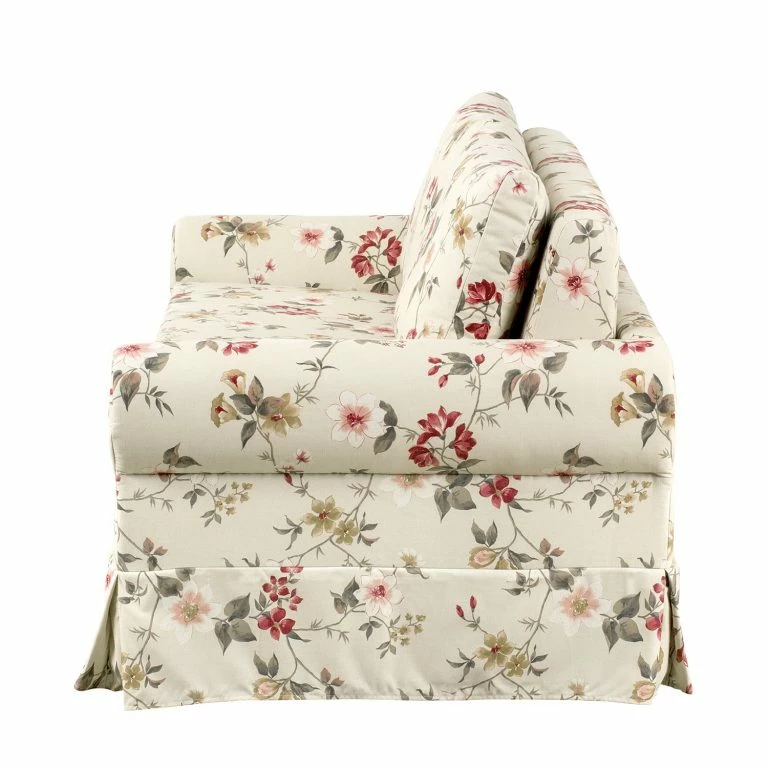 Loftscape Mooved Canapé Convertible Latina VI – Crème / Rouge – Largeur : 165 Cm